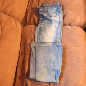 Kick boot style light wash American Eagle Jeans